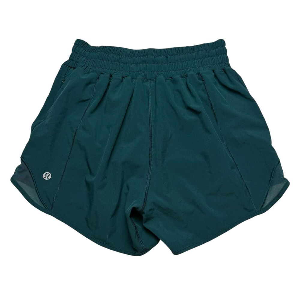 Lululemon Hotty Hot High-Rise Lined Short 4" Storm Teal - Picture 4 of 8